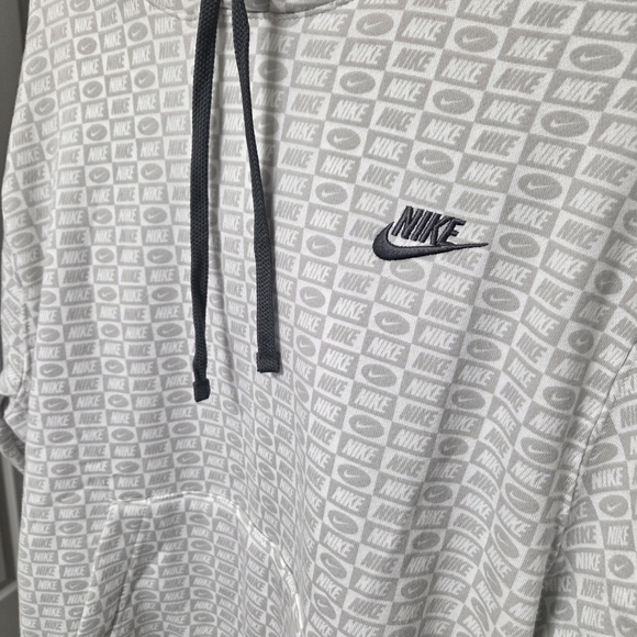 Nike Gray Patterned Men's Hoodie NWOT - Picture 3 of 7